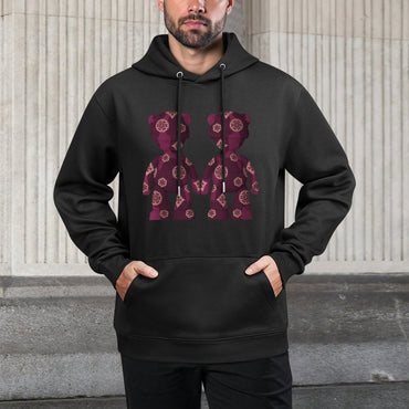IPIB 250g Hooded Pocket Sweatshirt Front GraphicMen's Hooded  Sweatshirt6000091-2