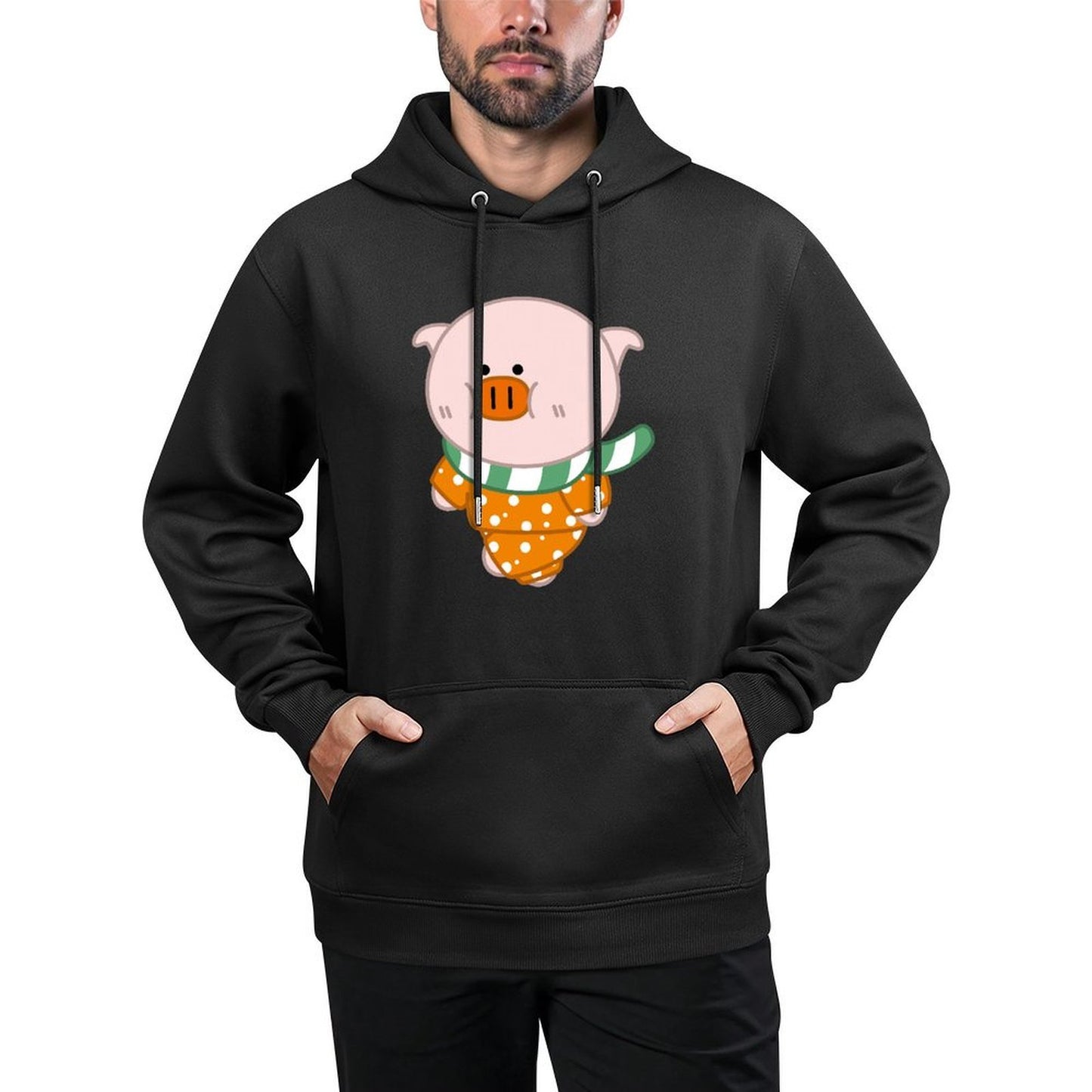 IPBR 250g Hooded Pocket Sweatshirt Front GraphicMen's Hooded  Sweatshirt4000734