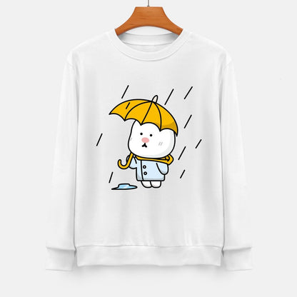 Front Patterned Long Sleeve TopFade-Resistant Street