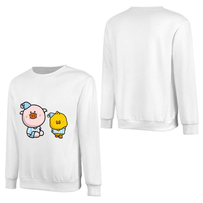 Front Patterned Long Sleeve TopOversized TimelessStyle