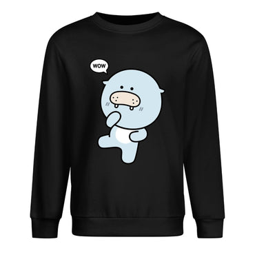 Front Patterned Long Sleeve TopDouble-Stitched SimpleFit