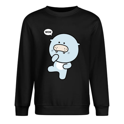 Front Patterned Long Sleeve TopDouble-Stitched SimpleFit