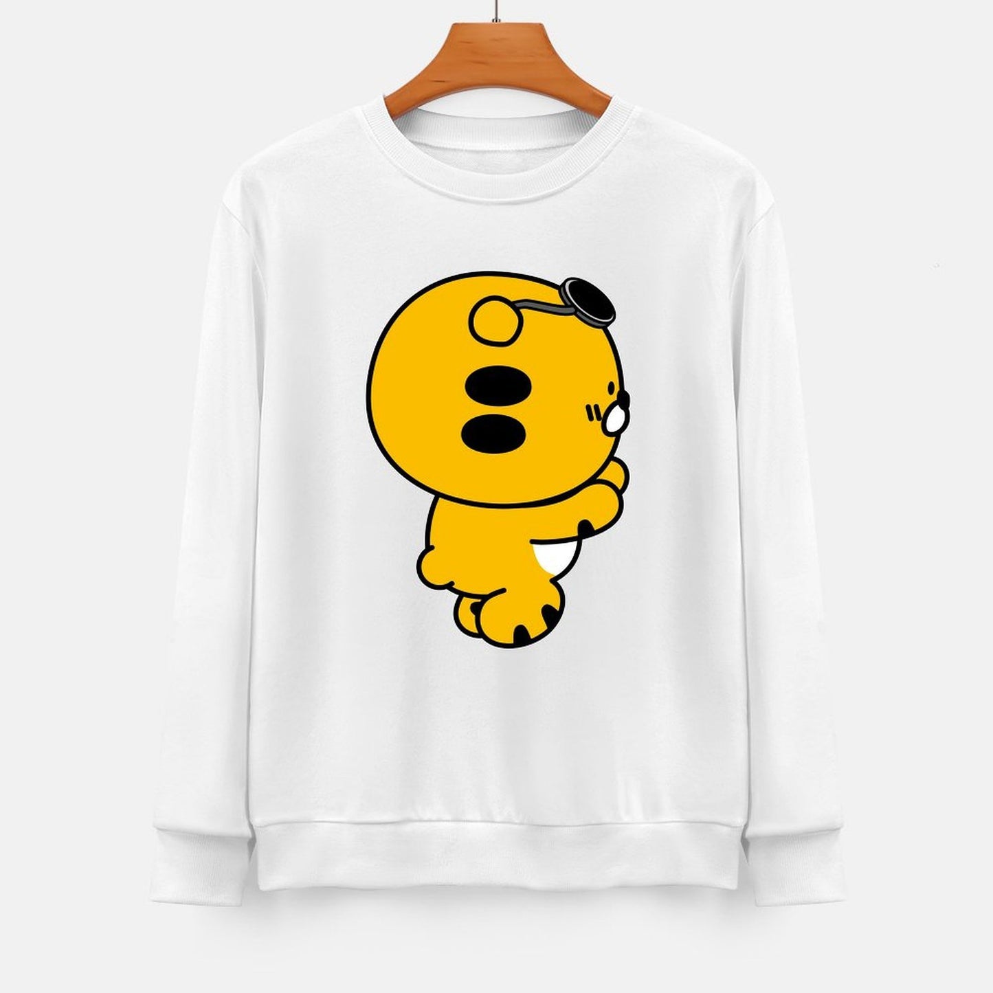 Front Patterned Long Sleeve TopRegular Premium