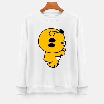 Front Patterned Long Sleeve TopRegular Premium