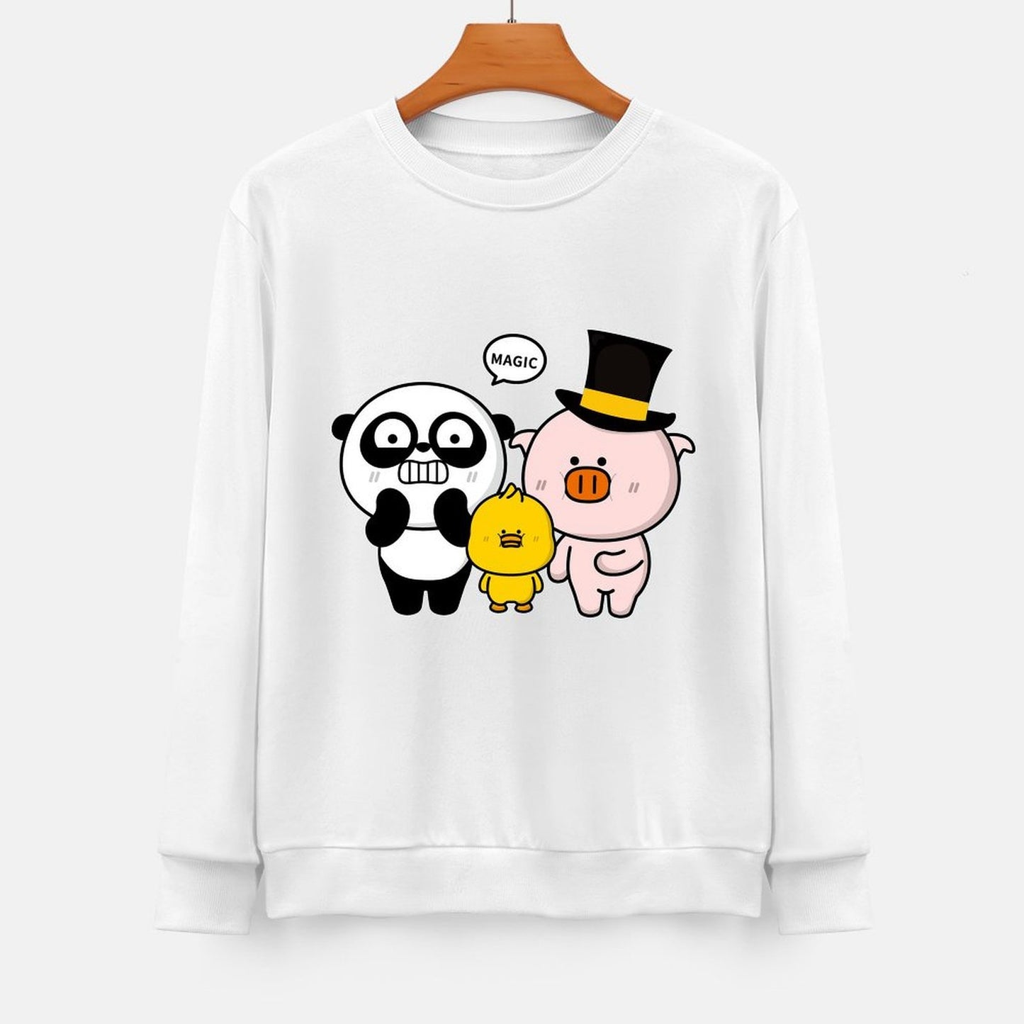 Front Patterned Long Sleeve TopYearRound TimelessStyle