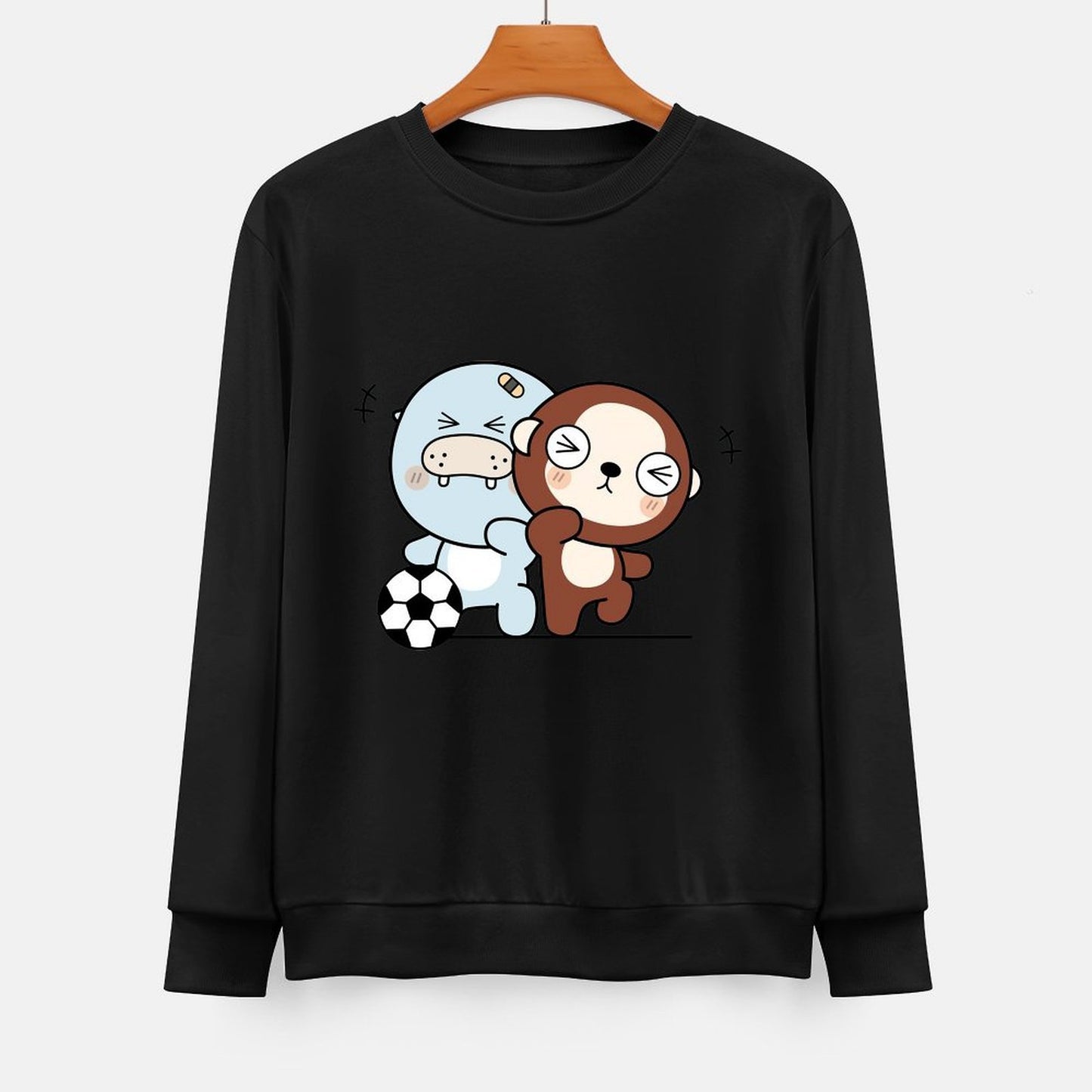  Front Patterned Long Sleeve TopOversized Performance