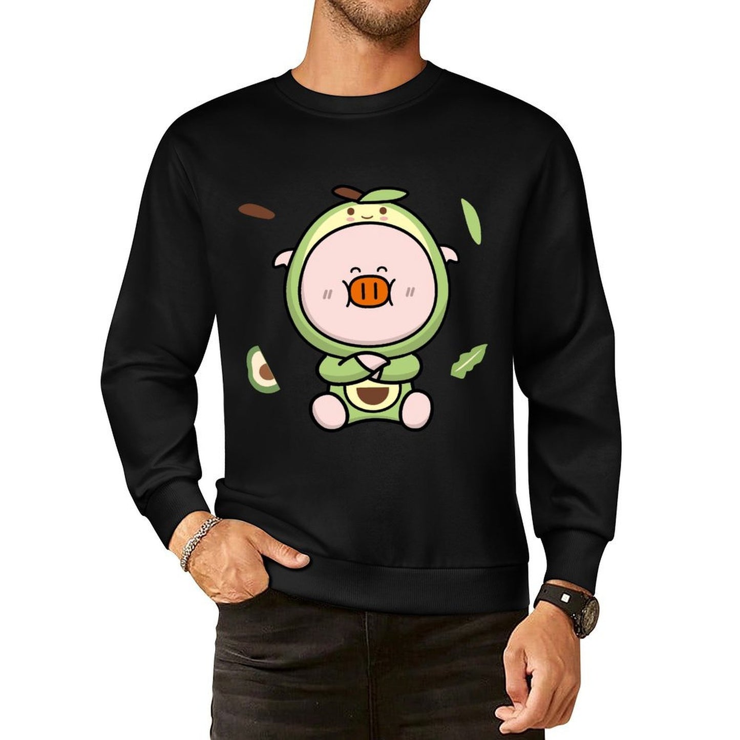 Front Patterned Long Sleeve Top CityStyle Smooth