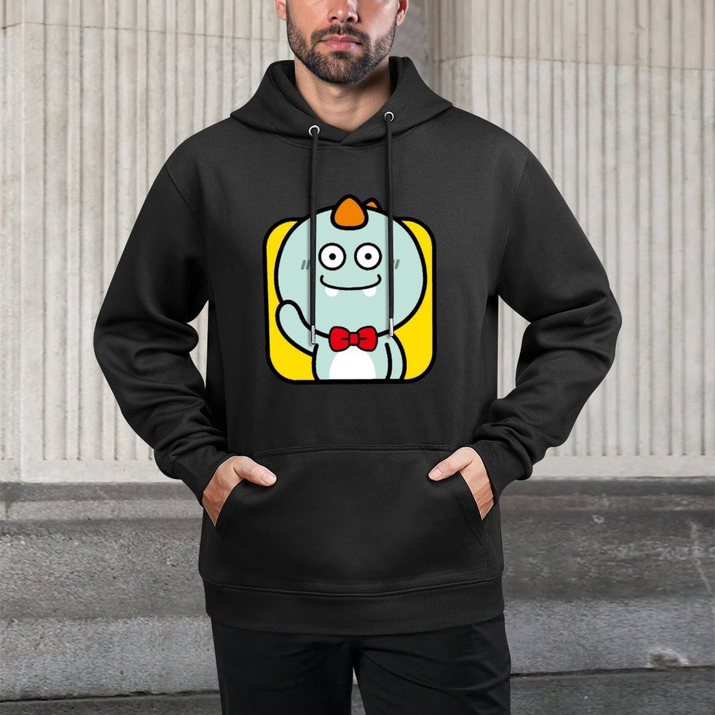 Shrink-Resistant 100% Cotton Front Graphic Hoodies