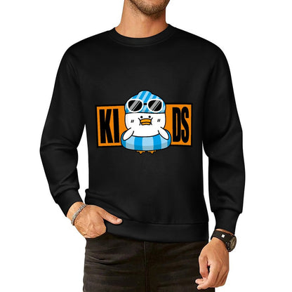 Front Patterned Long Sleeve TopSport Cotton