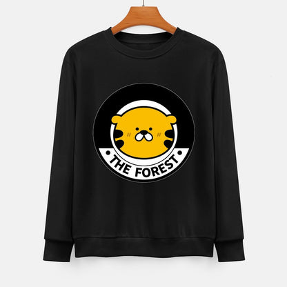 Front Patterned Long Sleeve Top100% Cotton ActiveWear