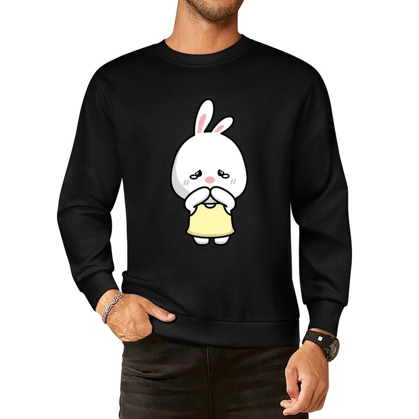 Front Patterned Long Sleeve TopTimelessStyle RelaxFit