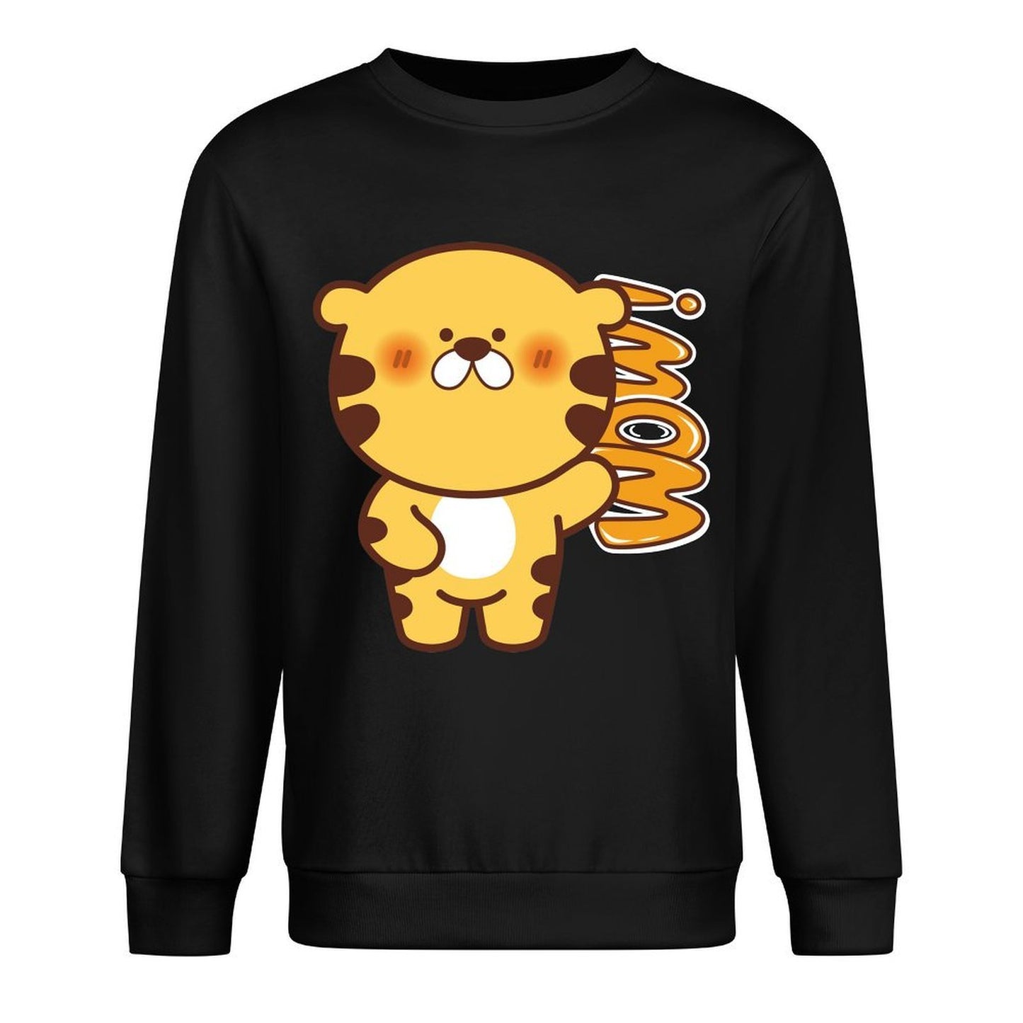 Front Patterned Long Sleeve TopSoft-Touch Solid