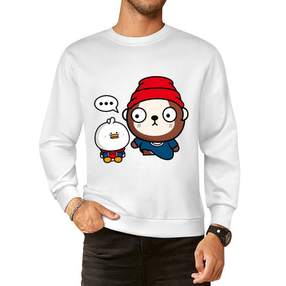 Front Patterned Long Sleeve TopHeavyweight Breathable