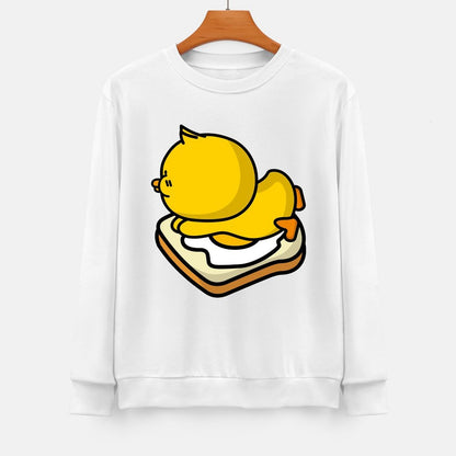 Front Patterned Long Sleeve TopHeavyweight Batch-Printed