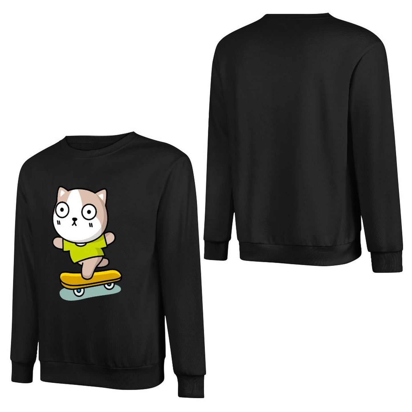 Front Patterned Long Sleeve TopPrint-Ready SoftTouch