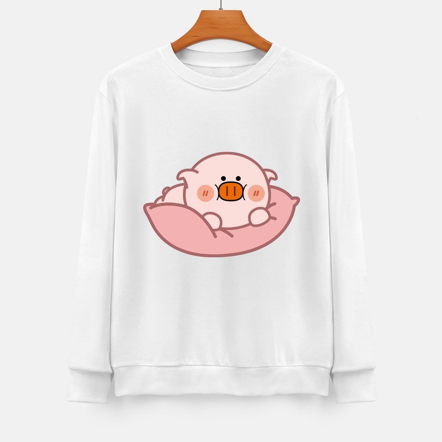 Front Patterned Long Sleeve TopRegularFit Reliable