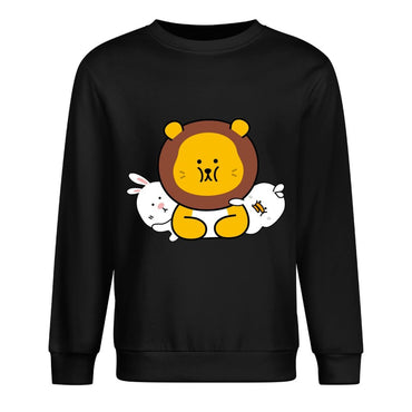 Front Patterned Long Sleeve Top100% Cotton Pocket Tee