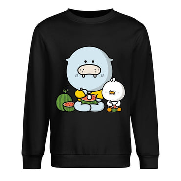 Front Patterned Long Sleeve TopRetro Fitted