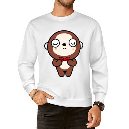 Front Patterned Long Sleeve TopCrisp Print Recycled