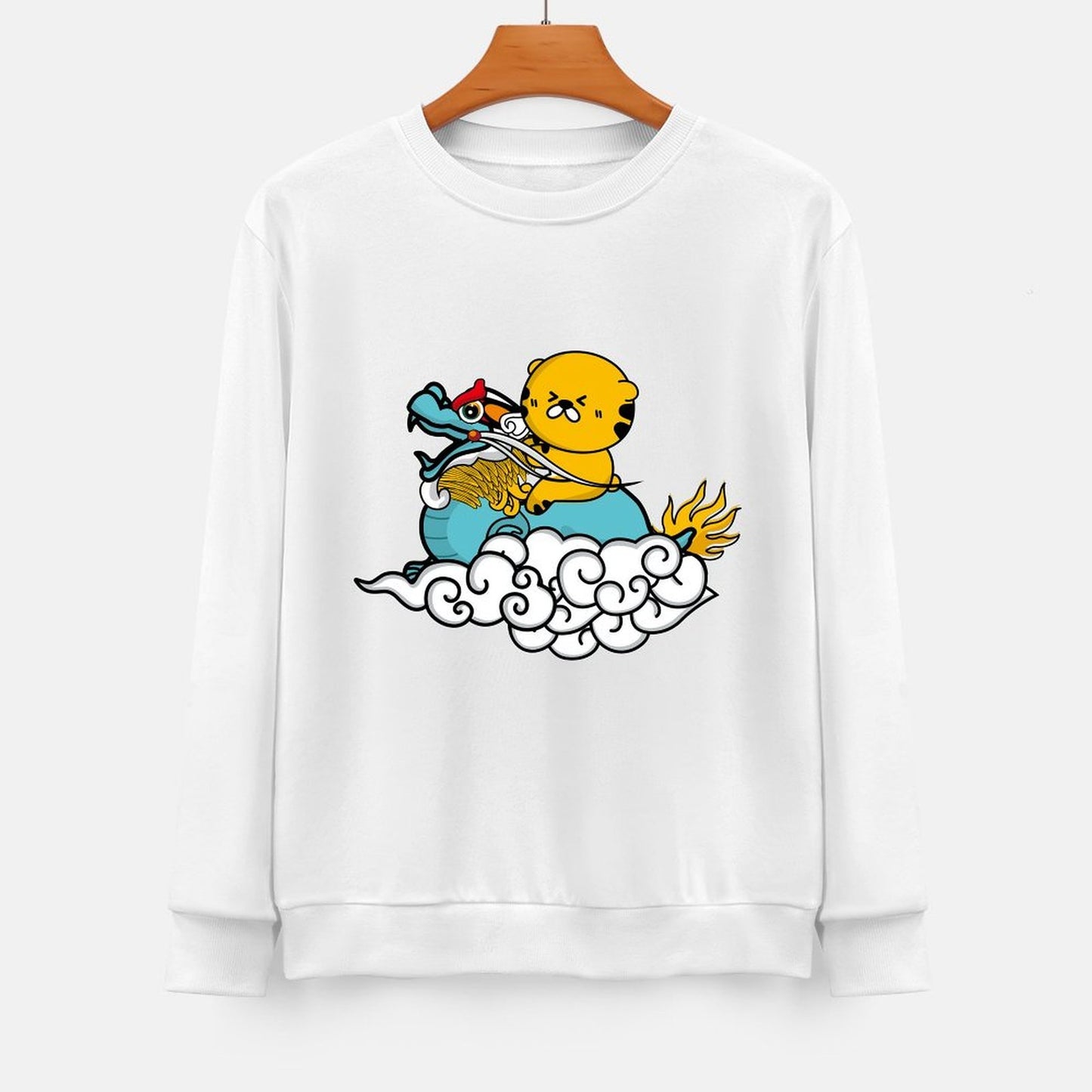 Front Patterned Long Sleeve TopClean Sharp