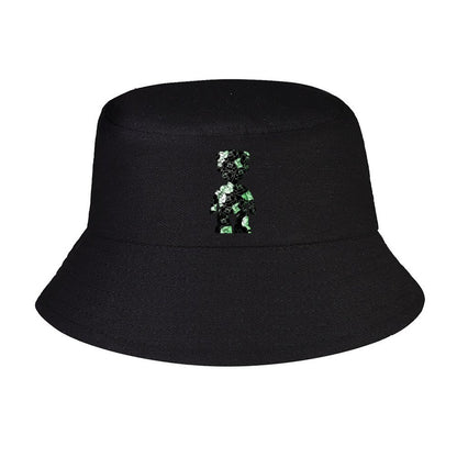 white bucket cap
