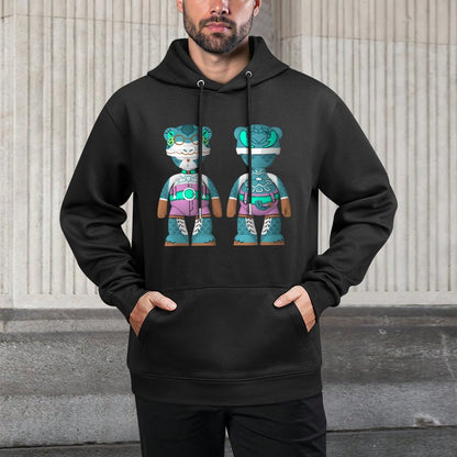 IPIB 250g Hooded Pocket Sweatshirt Front GraphicMen's Hooded  Sweatshirt6000075-3