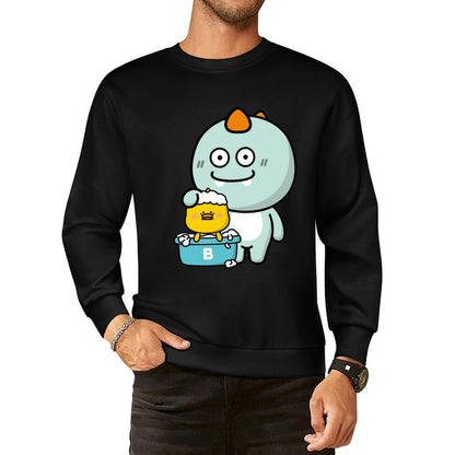 Front Patterned Long Sleeve TopFresh Comfort