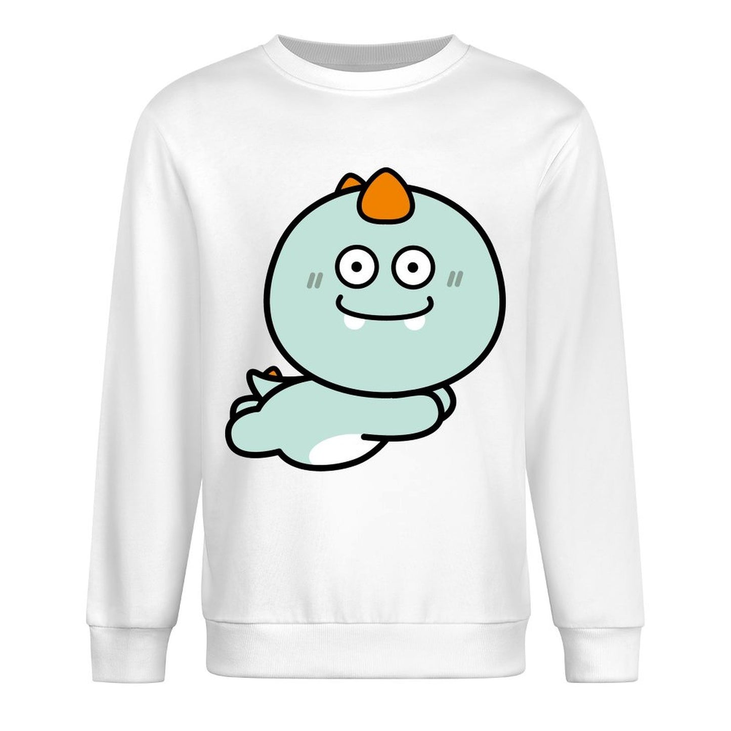 Front Patterned Long Sleeve TopEasy-Care SoftFeel