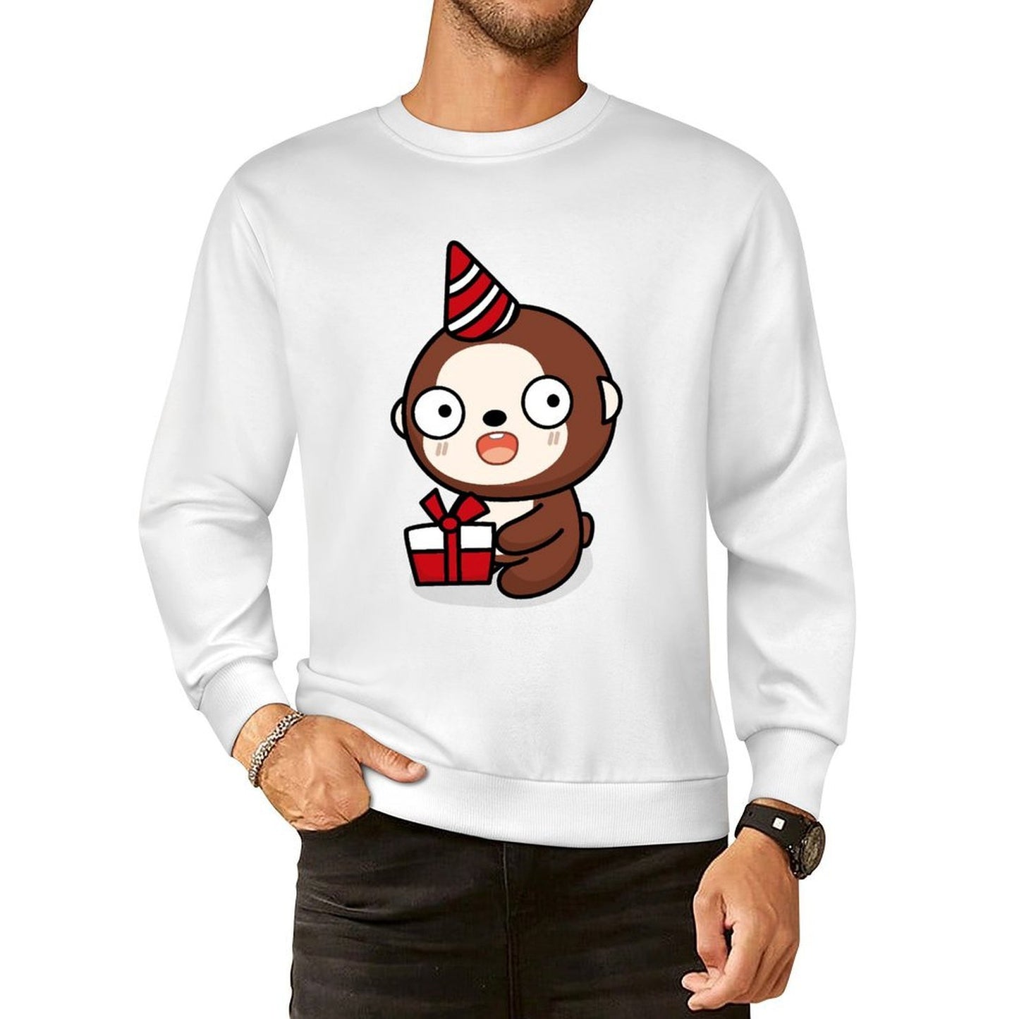 Front Patterned Long Sleeve TopEco / Sustainable Lightweight