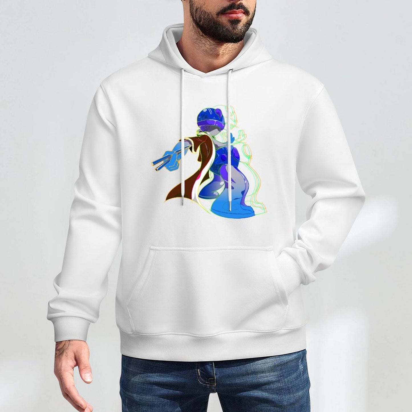 Hoodie Front PatternMinimalist Sharp