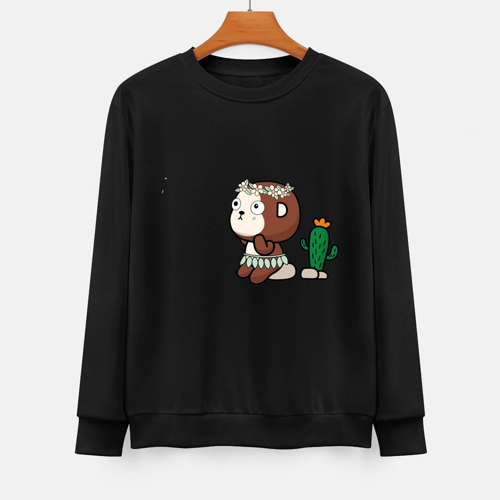  Front Patterned Long Sleeve TopEssential Promotional