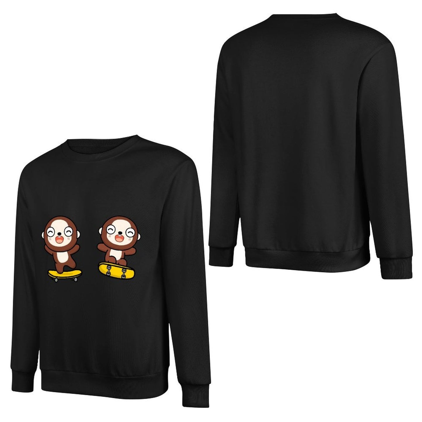 Front Patterned Long Sleeve TopPromotional Colorfast