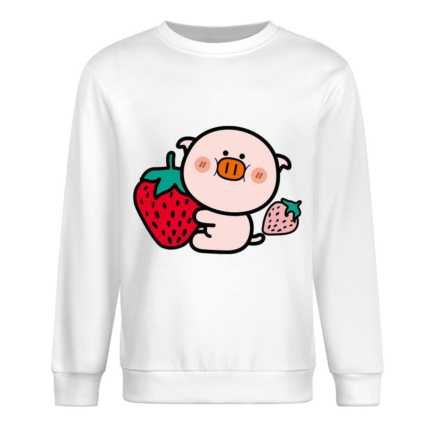 Front Patterned Long Sleeve TopHigh-Quality Fade-Resistant