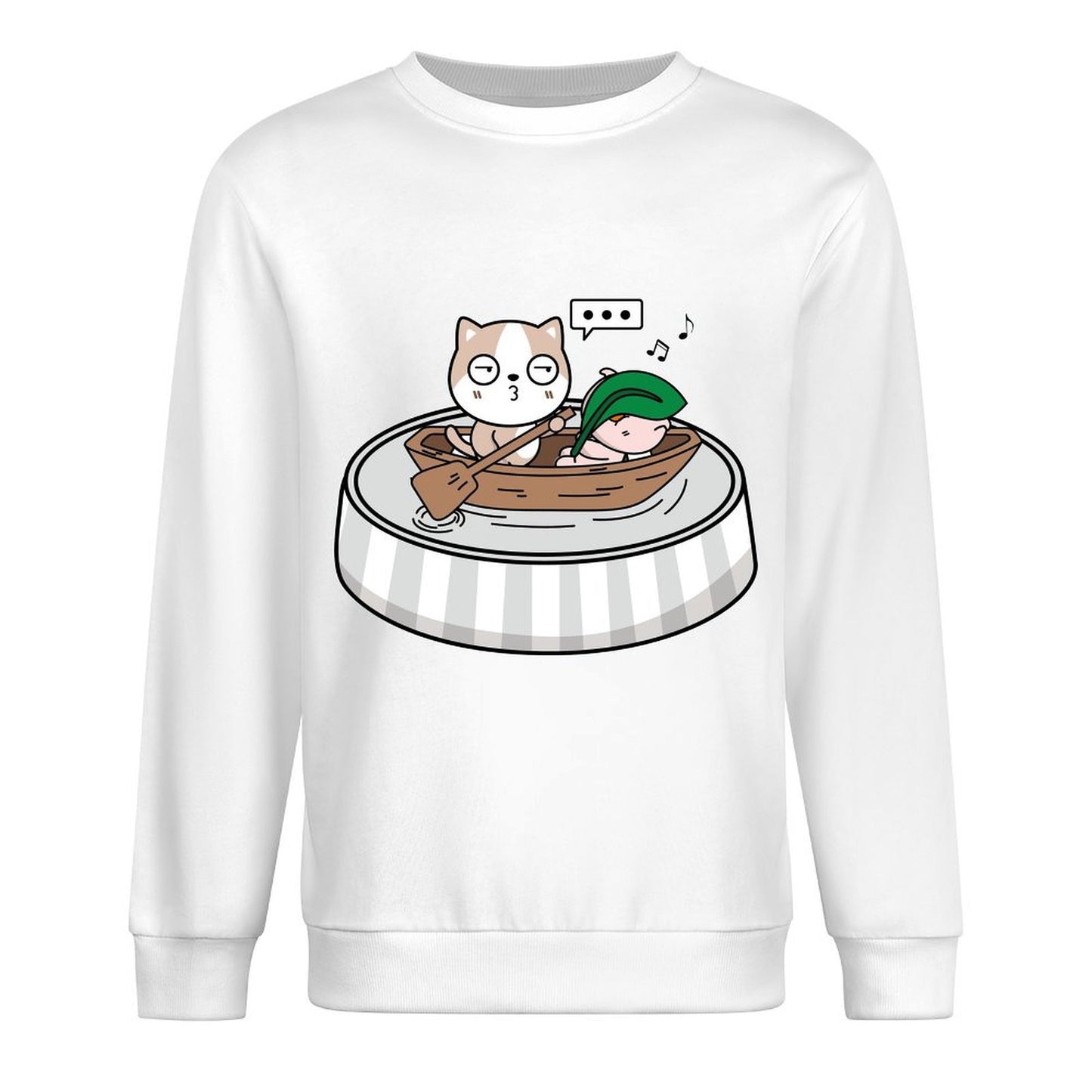 Front Patterned Long Sleeve TopWeekend Neat