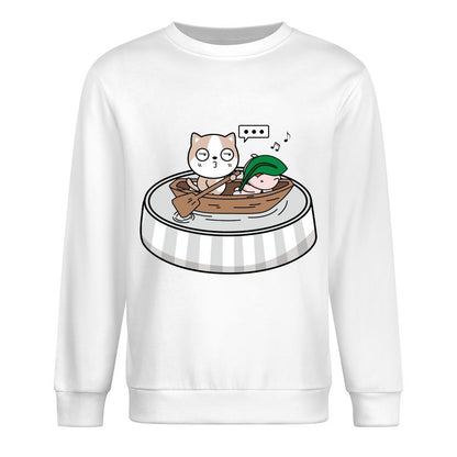 Front Patterned Long Sleeve TopWeekend Neat