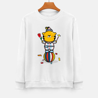 Front Patterned Long Sleeve TopVibrant Colors Recycled