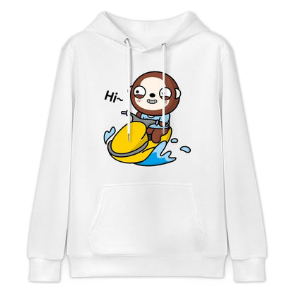 Bold Relaxed Fit Front Graphic Hoodies