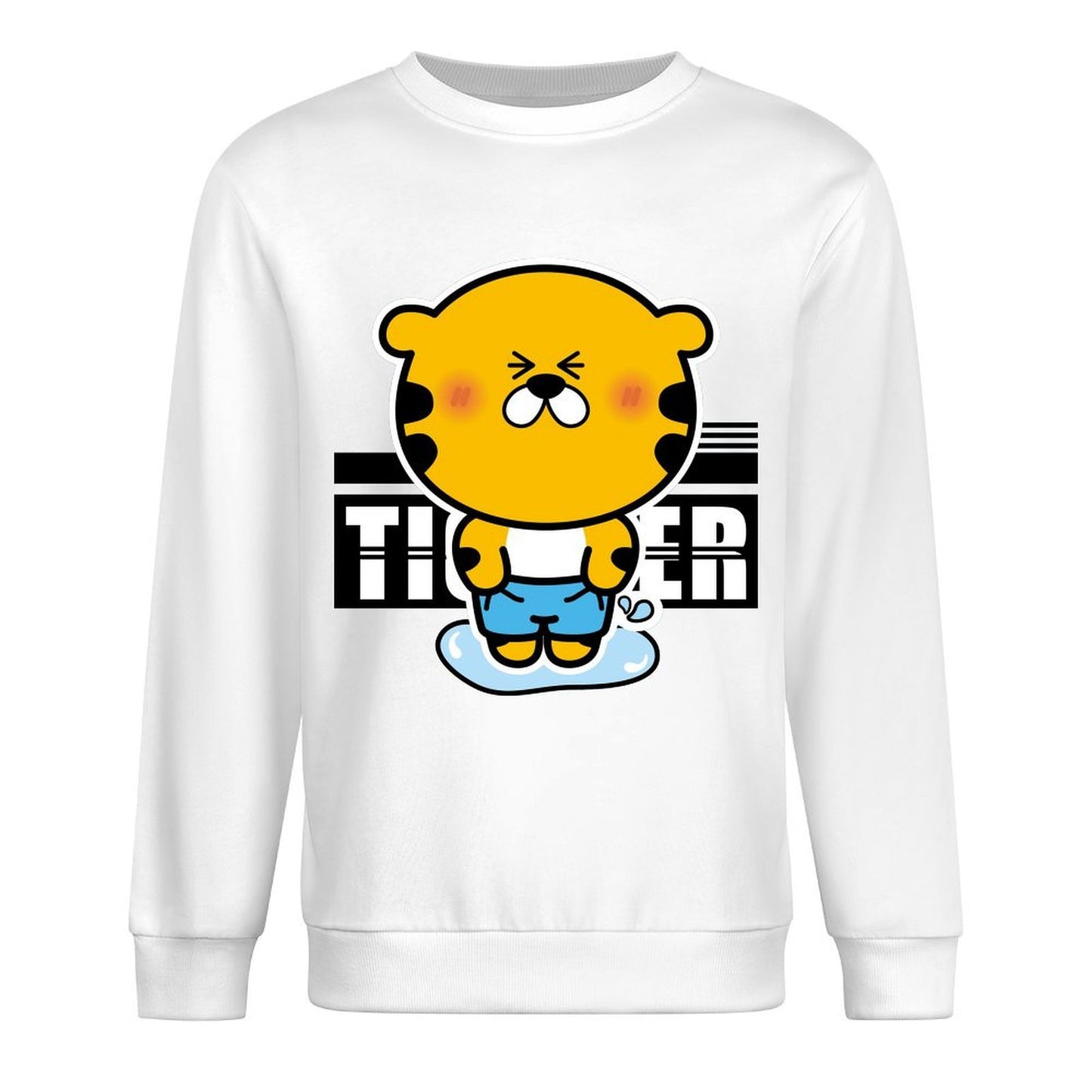 Front Patterned Long Sleeve TopHigh-Quality Sharp