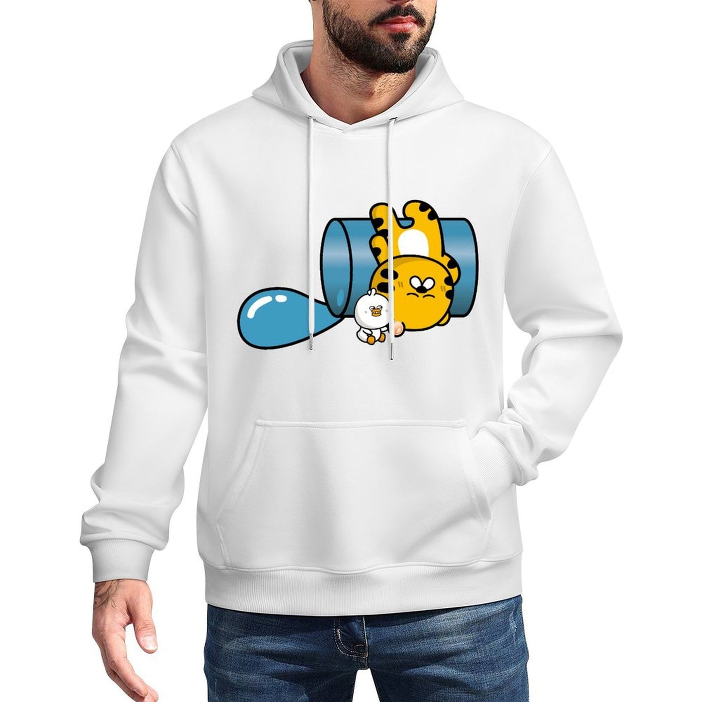 100% Cotton Easy-Care Front Graphic Hoodies