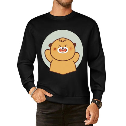 Front Patterned Long Sleeve TopPure Midweight