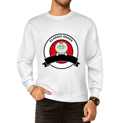 Front Patterned Long Sleeve TopBasic ClassicStyle