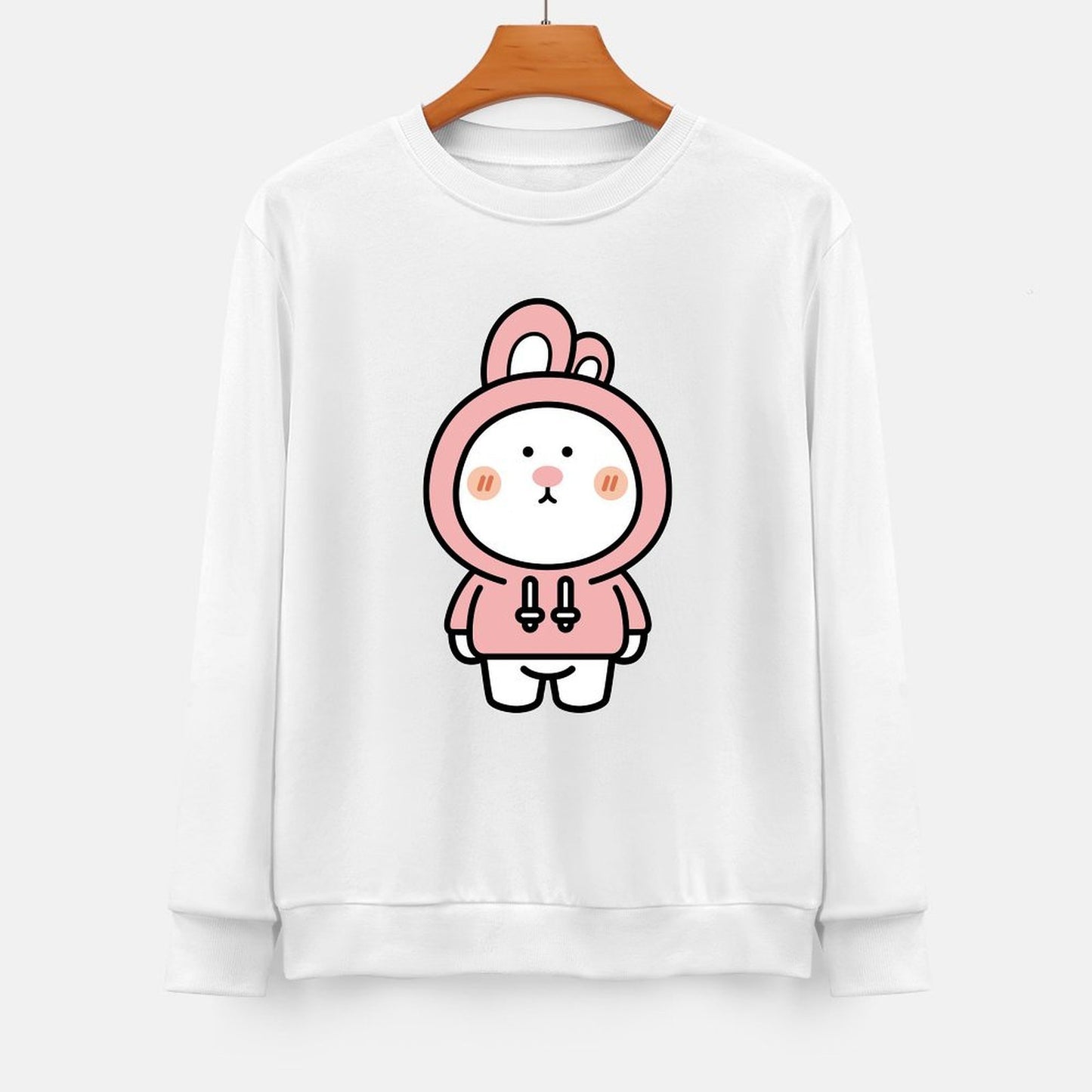 Front Patterned Long Sleeve TopComfortFit Retro