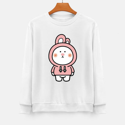 Front Patterned Long Sleeve TopComfortFit Retro