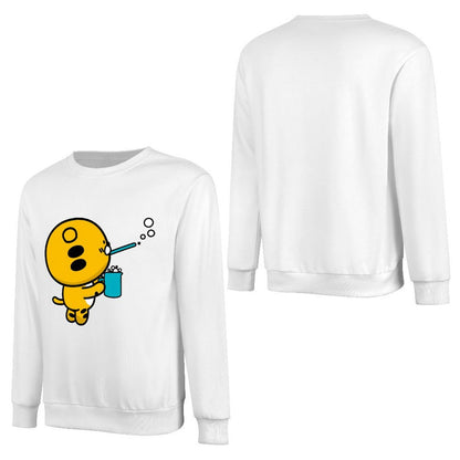 Front Patterned Long Sleeve TopSmooth Feel Fade-Resistant