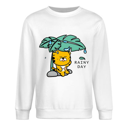 Front Patterned Long Sleeve TopAllSeason Shrink-Resistant