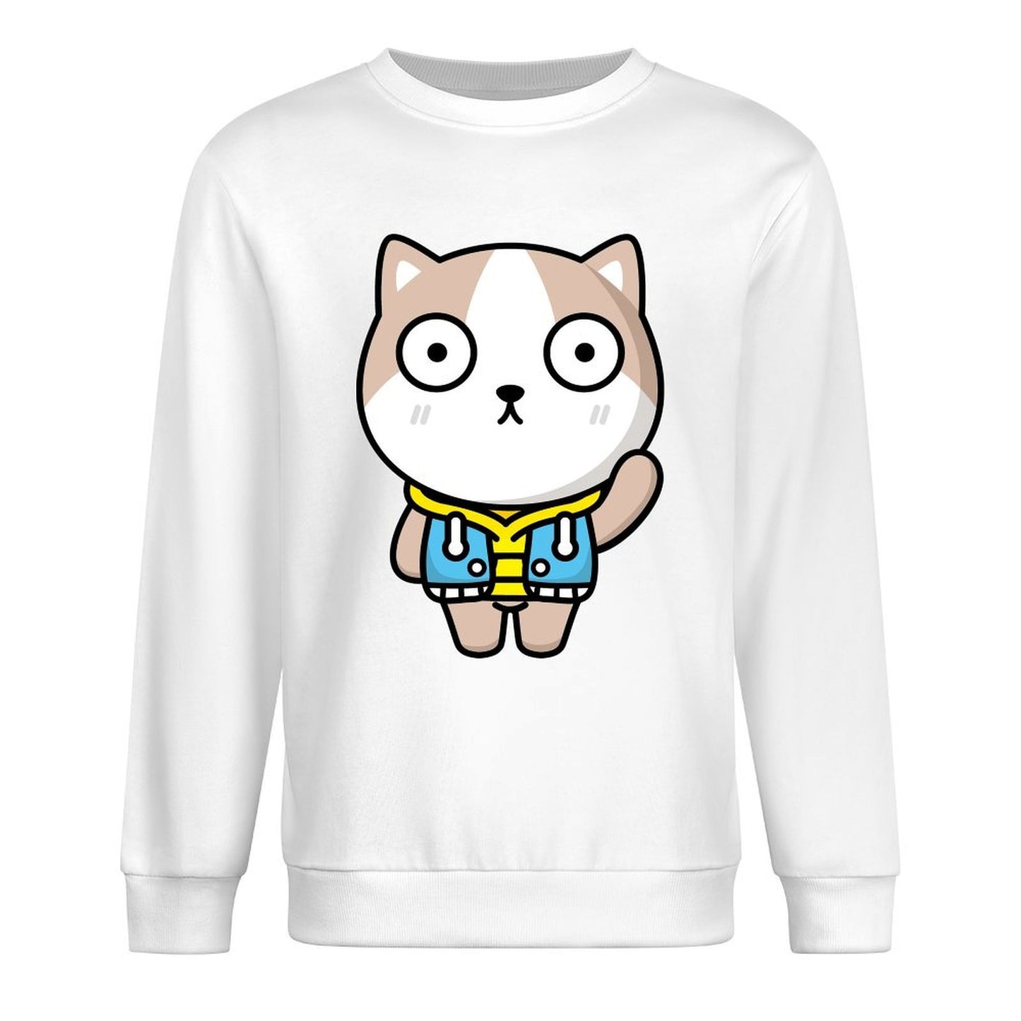 Front Patterned Long Sleeve TopFitted RelaxFit