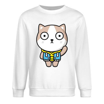 Front Patterned Long Sleeve TopFitted RelaxFit