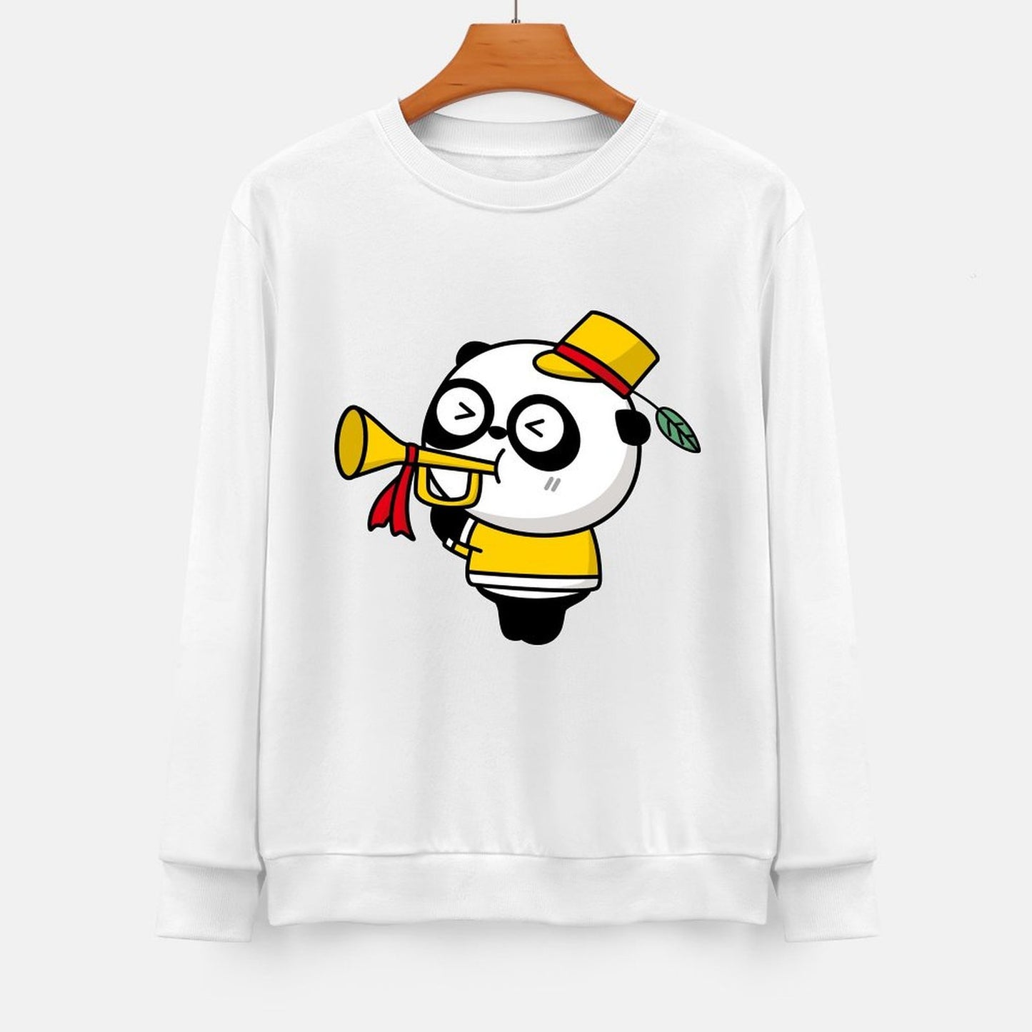 Front Patterned Long Sleeve TopSmoothWear TrueComfort