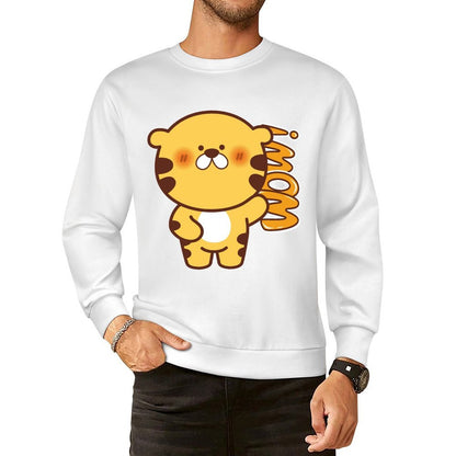 Front Patterned Long Sleeve TopSoft-Touch Solid