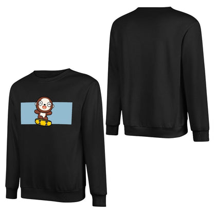 Front Patterned Long Sleeve TopEasy-Care Natural